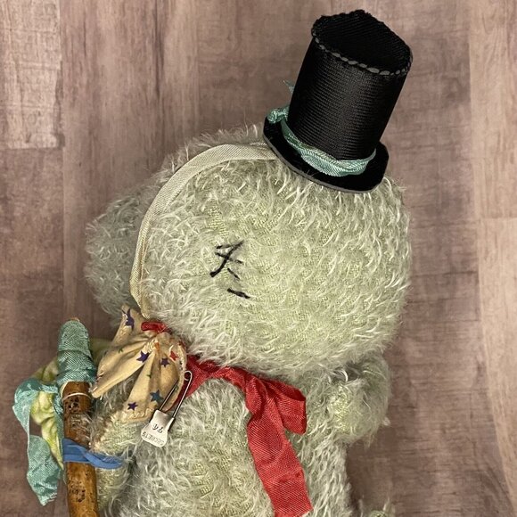 Vintage Antique Plush toy Dinosaur Gator Mr Snapsworth, OOAK toy handmade toy - Picture 6 of 16